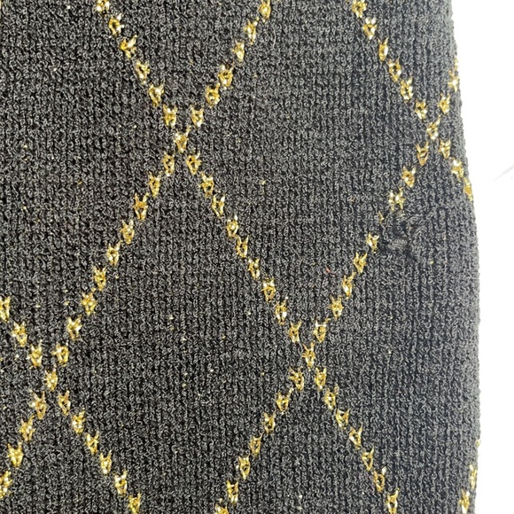 Ladies black and gold sweater L - Picture 3 of 3